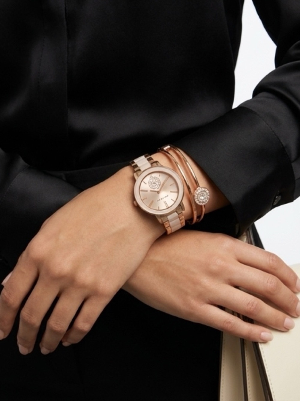 Watch Anne Klein rose gold